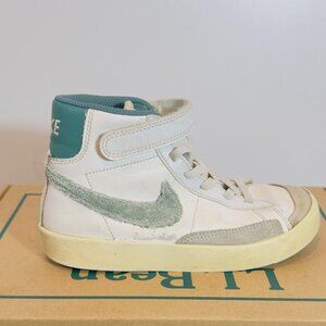 Toddler Nike Blazer Mid '77 Sneakers Size 13.5C Green White Baby Shoes Kids